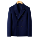 Navy Blue Double-Breasted Coat